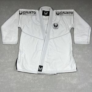 CALIXTO BJJ Brazilian Jiu-Jitsu Gi TOP ONLY Size A3 White/ Black
